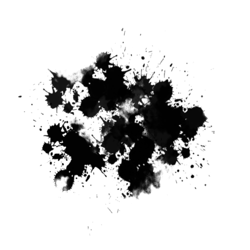 Ink painting representing confused thoughts