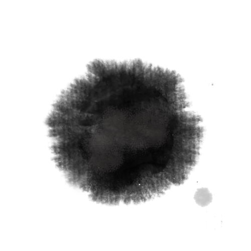 Ink painting representing flowing water or nature's rhythm